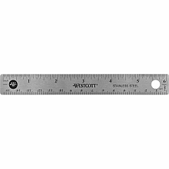 Westcott 6" Stainless Steel Rulers (ACM10414BX)