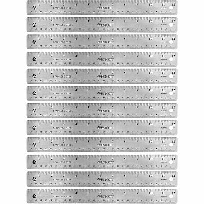 Westcott Stainless Steel Rulers (ACM10415BX)