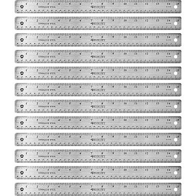 Westcott Stainless Steel Rulers (ACM10416BX)