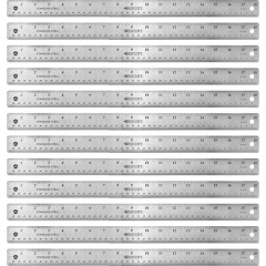 Westcott Stainless Steel Rulers (10417BX)
