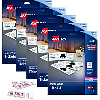 Avery Blank Tickets with Tear-Away Stubs (AVE16154CT)