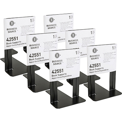 Business Source Heavy-gauge Steel Book Supports (BSN42551BX)