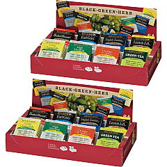 Bigelow Assorted Flavor Herbal Tea, Black Tea, Green Tea Bag (BTC10568BD)