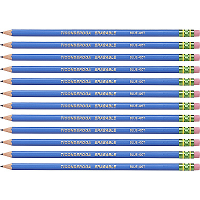 Ticonderoga Pre-Sharpened Erasable Checking Pencils (DIX14209CT)