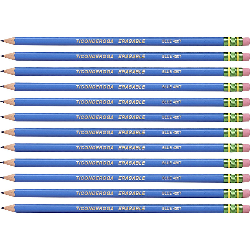 Ticonderoga Pre-Sharpened Erasable Checking Pencils (DIX14209CT)