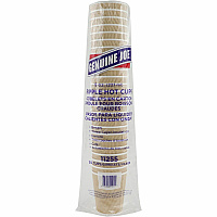 Genuine Joe 8 oz Rippled Hot Cups (GJO11255BD)