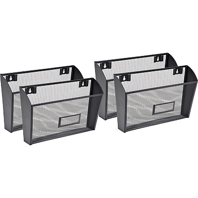 Lorell Mesh Wire Wall Pockets (LLR84144CT)