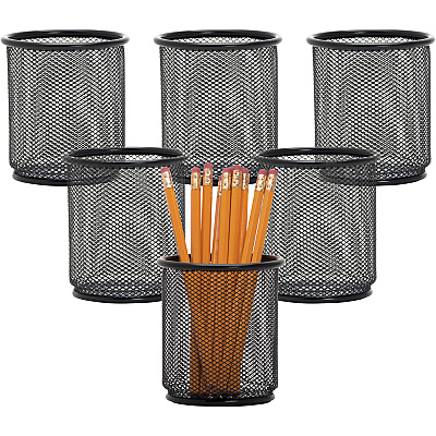 Lorell Mesh Wire Pencil Cup Holders (LLR84149BX)