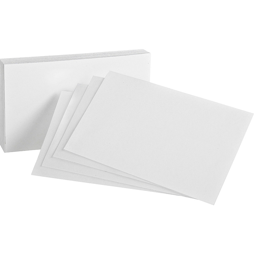 Oxford Plain Index Cards (OXF40BD)