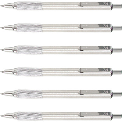 Zebra STEEL 7 Series F-701 Retractable Ballpoint Pen (ZEB29411BX)