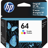 HP 64 (HEWN9J89AN) Original Inkjet Ink Cartridge - Tri-color - 1 Each