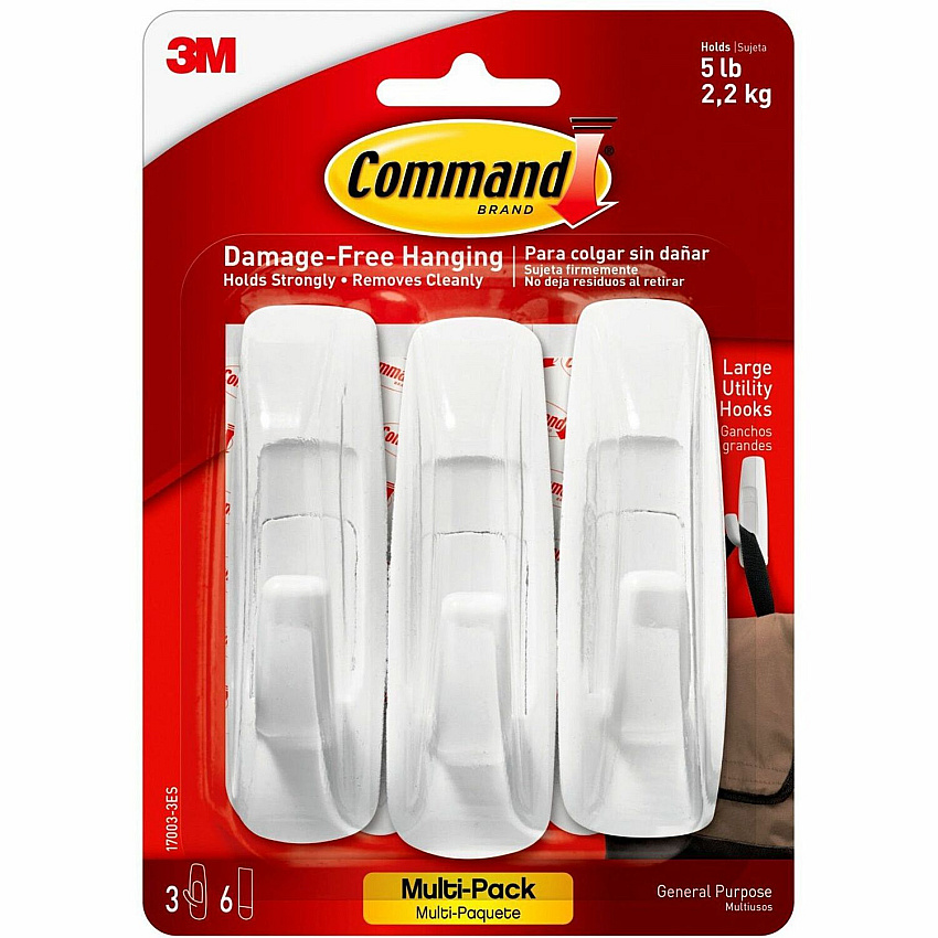 Command Large Utility Hook Value Pack (MMM170033ES)