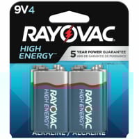 Rayovac High-Energy Alkaline 9-Volt Batteries (RAYA16044TK)