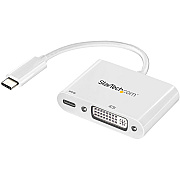 StarTech Usb C To Dvi Adapter With Power Delivery (CDP2DVIUCPW)