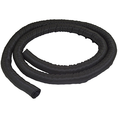 StarTech Cable Management Sleeve - 2 M - Cable Organizer - Flexible Cable Cover - Trimmable Fabric Cord Hider - Cord Management - Wire Management - Wire Hider (WKSTNCM)