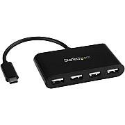 StarTech 4 Port Usb C Hub - Mini Hub - Usb-c To 4x Usb-a - Usb 2.0 (ST4200MINIC)