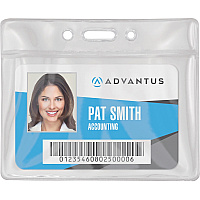 Advantus Vinyl ID Badge Holders (AVT75683)