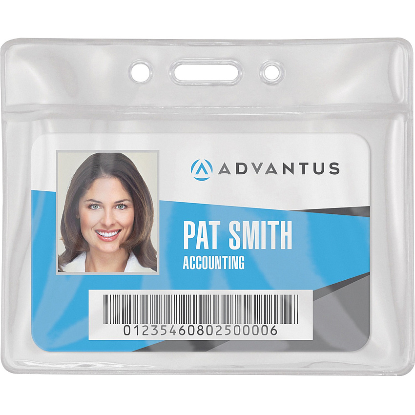 Advantus Vinyl ID Badge Holders (AVT75683)