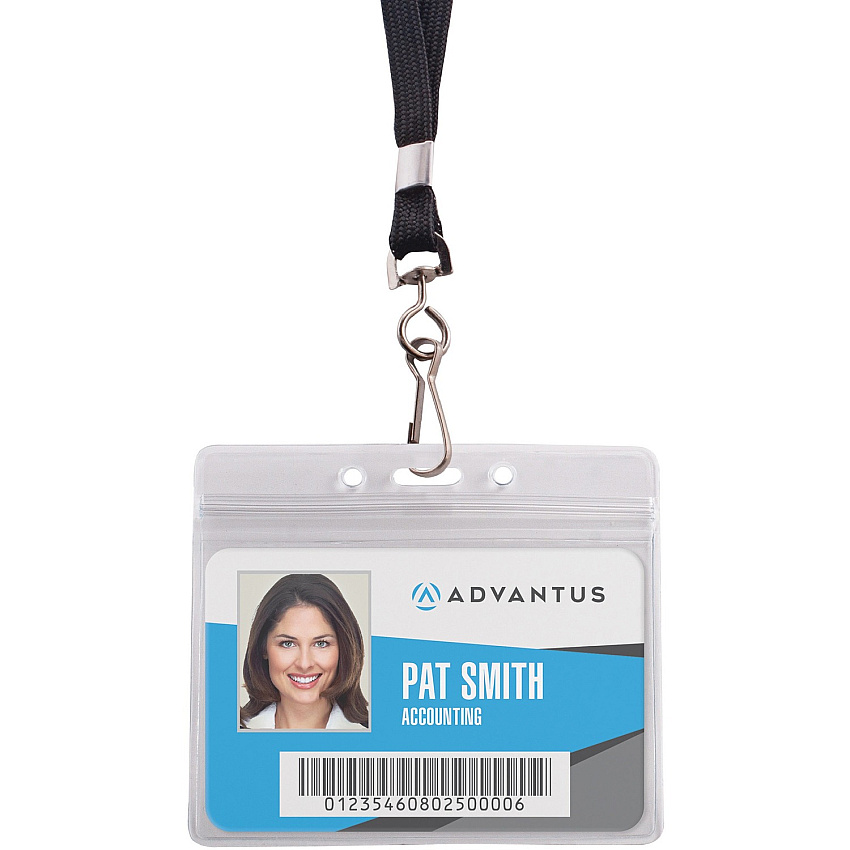Advantus ID Holder/Lanyard Combo Pack (AVT91132)