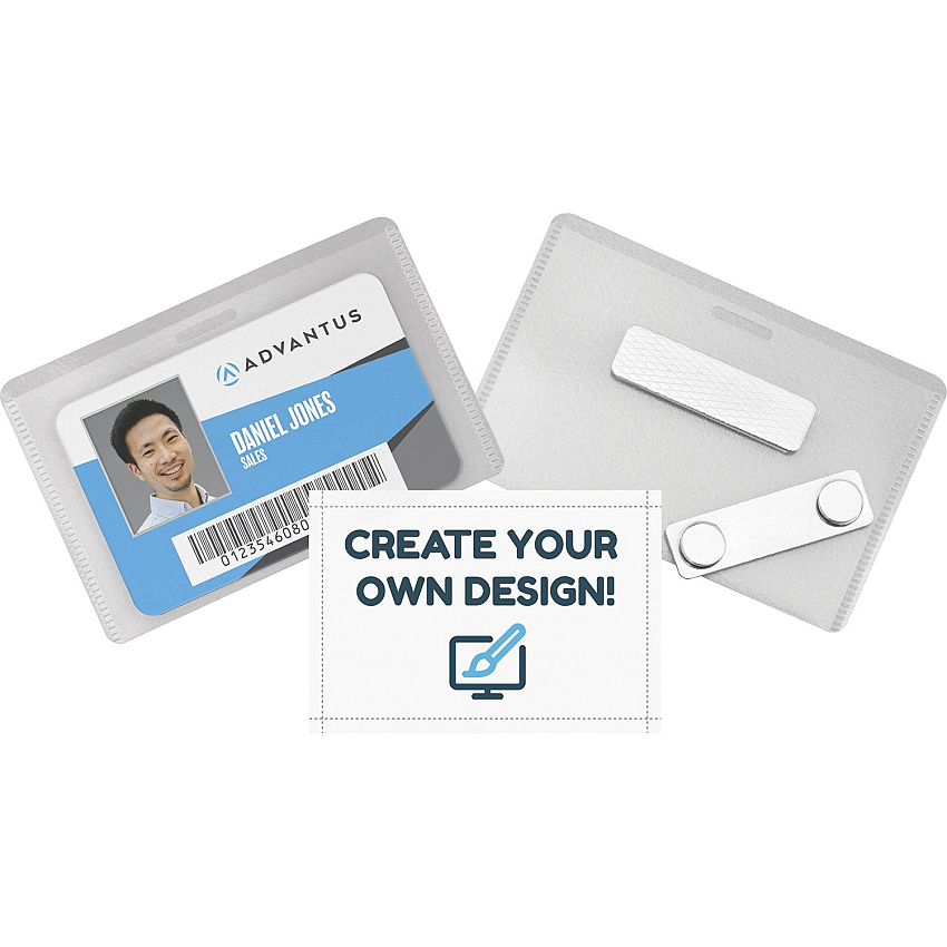 Advantus DIY Magnetic Name Badge Kit (AVT97033)