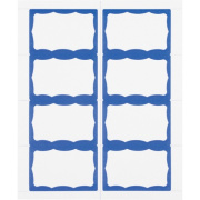 Advantus Color Border Adhesive Name Badges (97188)