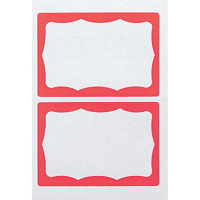Advantus Color Border Adhesive Name Badges (AVT97189)