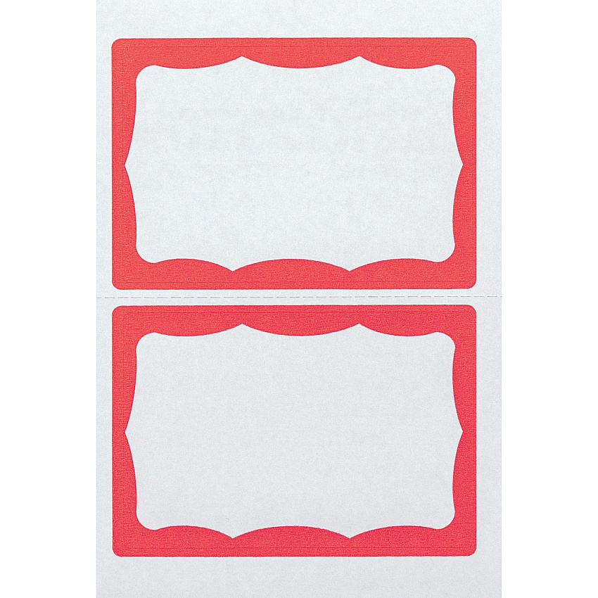 Advantus Color Border Adhesive Name Badges (AVT97189)