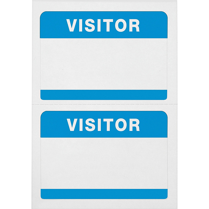 Advantus Self-Adhesive Visitor Badges (AVT97190)