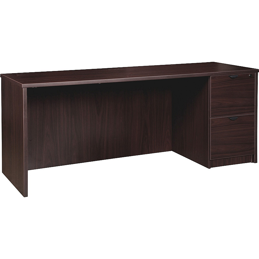 Lorell Prominence 2.0 Right-Pedestal Credenza (LLRPC2472RES)