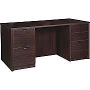 Lorell Prominence 2.0 Double-Pedestal Desk (LLRPD3060DPES)