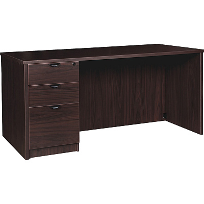 Lorell Prominence 2.0 Left-Pedestal Desk (LLRPD3060LSPES)
