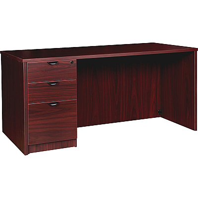 Lorell Prominence 2.0 Left-Pedestal Desk (LLRPD3060LSPMY)