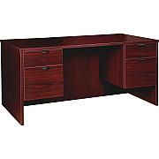 Lorell Prominence 2.0 3/4 Double-Pedestal Desk (PD3060QDPMY)