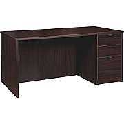 Lorell Prominence 2.0 3/4 Double-Pedestal Desk (LLRPD3060RSPES)