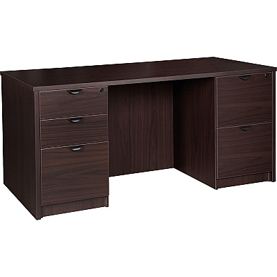 Lorell Prominence 2.0 Double-Pedestal Desk (LLRPD3066DPES)