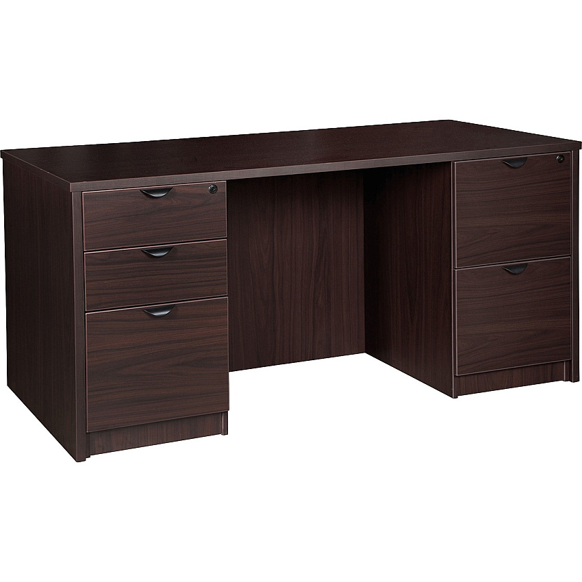 Lorell Prominence 2.0 Double-Pedestal Desk (LLRPD3066DPES)