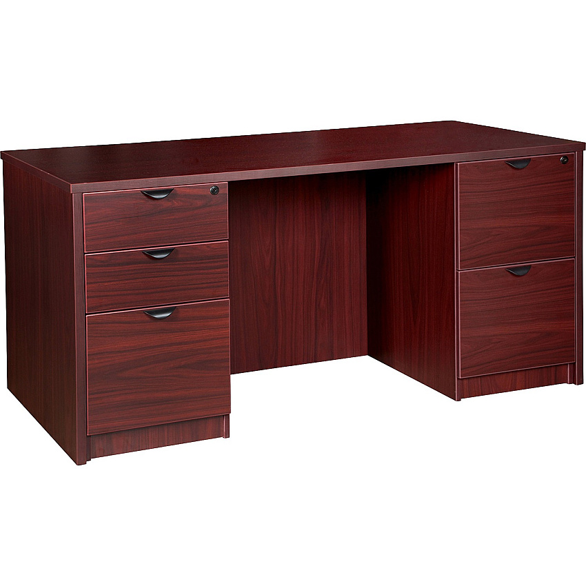 Lorell Prominence 2.0 Double-Pedestal Desk (LLRPD3066DPMY)