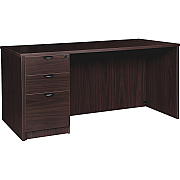 Lorell Prominence 2.0 Left-Pedestal Desk (LLRPD3066LSPES)
