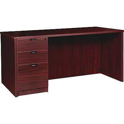 Lorell Prominence 2.0 Left-Pedestal Desk (LLRPD3066LSPMY)