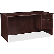 Lorell Prominence 2.0 3/4 Right-Pedestal Desk (LLRPD3066QRES)