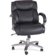 Safco Big & Tall Leather Mid-Back Task Chair (3504BL)