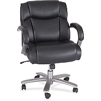 Safco Big & Tall Leather Mid-Back Task Chair (SAF3504BL)