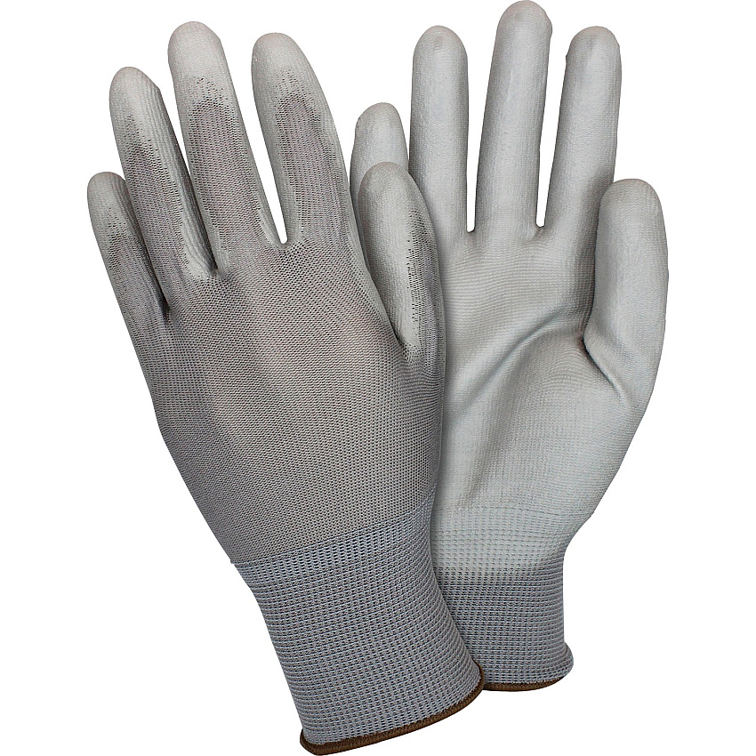 Safety Zone Gray Coated Knit Gloves (SZNGNPUSMGY)