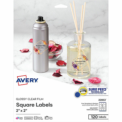 Avery Sure Feed Glossy Labels (AVE22853)