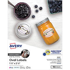 Avery Oval Dissolvable Labels (AVE4223)