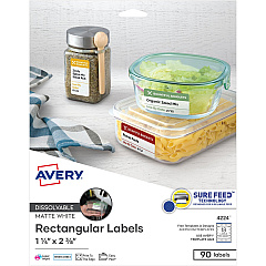 Avery Dissolvable Rectangle Labels (AVE4224)