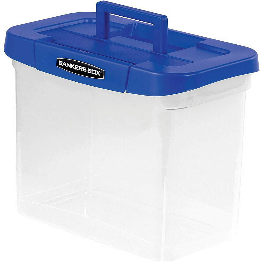 Fellowes Bankers Box Heavy Duty Portable Plastic File Box (FEL0086301)
