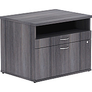 Lorell Relevance Series 2-Drawer File Cabinet Credenza w/Open Shelf (LLR16213)