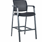 Lorell Mesh Back Guest Stool with Arms (LLR30954)