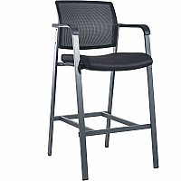 Lorell Mesh Back Guest Stool with Arms (LLR30954)